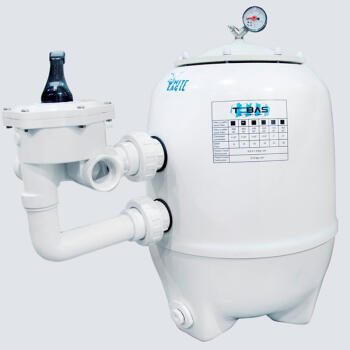 filtr Tebas White Eagle śr.450mm z zaworem 1 1/2" max. przepływ