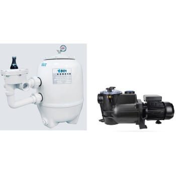 filtr Tebas White Eagle śr.550mm z zaworem 1 1/2" z pompą MICRO-50 = 10 m3/h przy H=6m , 230V