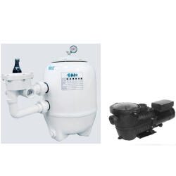 filtr Tebas White Eagle śr.650mm z zaworem 1 1/2" z pompą SATURN 14 m3/h przy H=8m , 230V