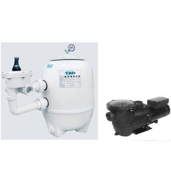 filtr Tebas White Eagle śr.650mm z zaworem 1 1/2" z pompą SATURN 14 m3/h przy H=8m , 230V