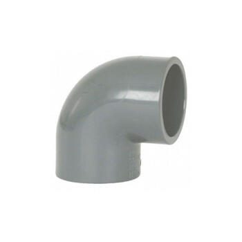 Kolano PCV-U 90° klejone wewnętrznie -klejone wewnętrznie 50mm