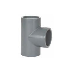 Trójnik PCV-U 90° 50mm klejony wewnętrznie-klejony wewnętrznie