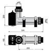Podgrzewacz elektryczny w obudowie z tworzywa 9 kW ,400V, 14A