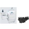 filtr Tebas White Eagle śr.650mm z zaworem 1 1/2" z pompą SATURN 14 m3/h przy H=8m , 230V
